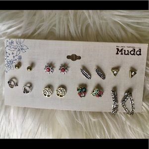Set of 8 earrings; Mudd; New